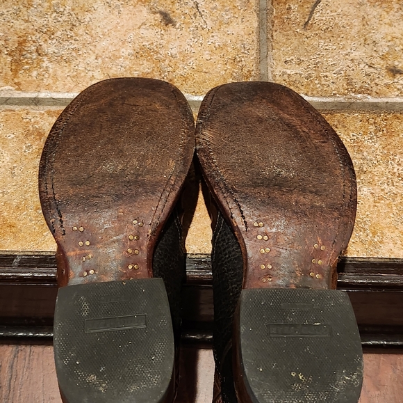 SOLD!!! Tony Lama Ostrich Boots - 10B - Picture 9 of 12